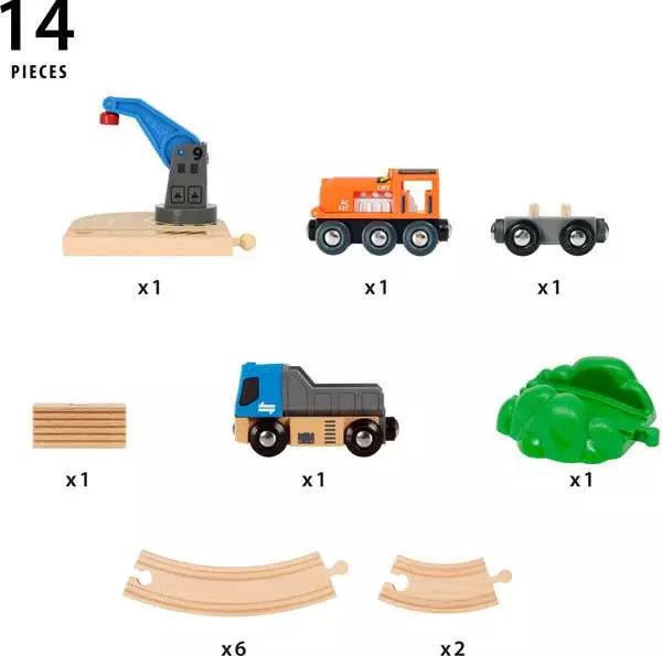 BRIO World Starterset Güterzug mit Kran A - Brio