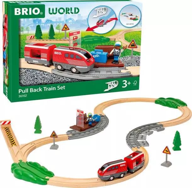 BRIO World Zugset mit Rückziehmotor 28 Teile ab 3 Jahren
