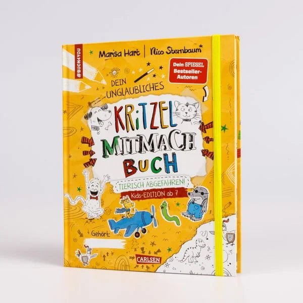 Kritzelspaß ab 7 – Tiere zeichnen, basteln & eintragen
