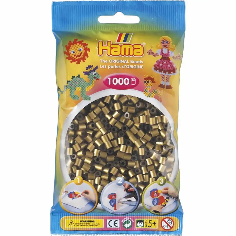 Bügelperlen bronze 1000 Stück von Hama im Beutel für Kinder ab 5 Jahren