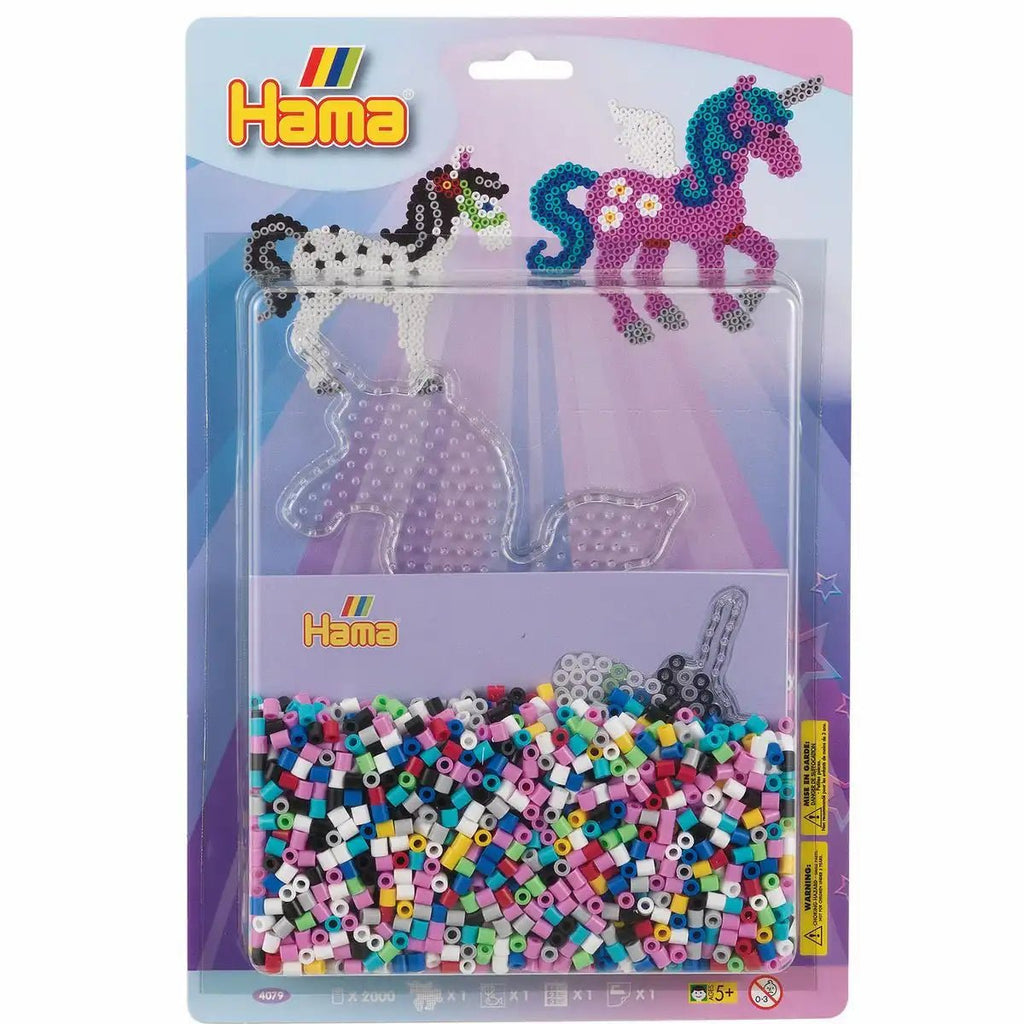 Hama Bügelperlen Pegasus Set mit 2000 Perlen & Stiftplatte für Kinder ab 5 Jahren
