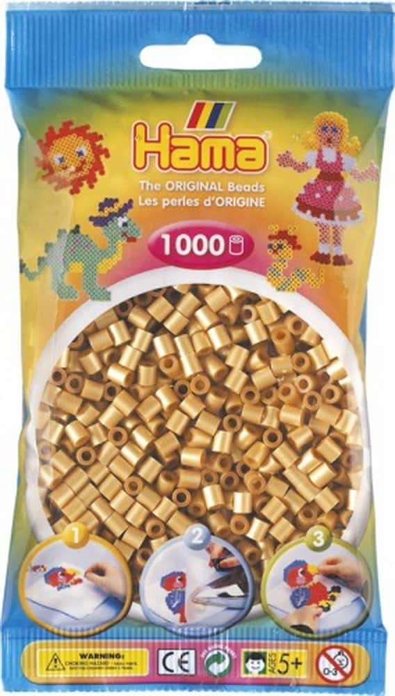 Bügelperlen - Gold 1000 Stück - Hama