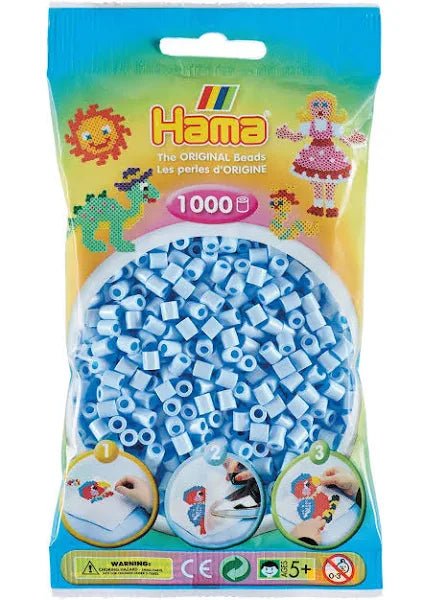 Bügelperlen - pastell hellblau 1000 Stück  - Hama