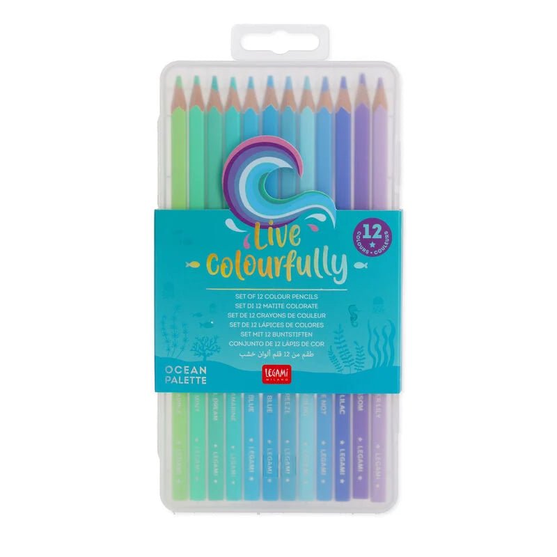 Buntstift Set Ocean Palette 12 Farben Legami Live Colorfully