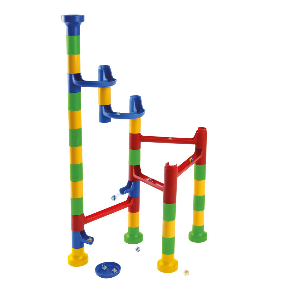 LENA Murmelbahn buntes Kugelbahn-Set Made in Europe TÜV geprüft