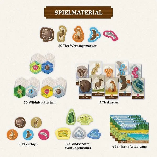 kinderspiel natur erleben mit bären und füchsen