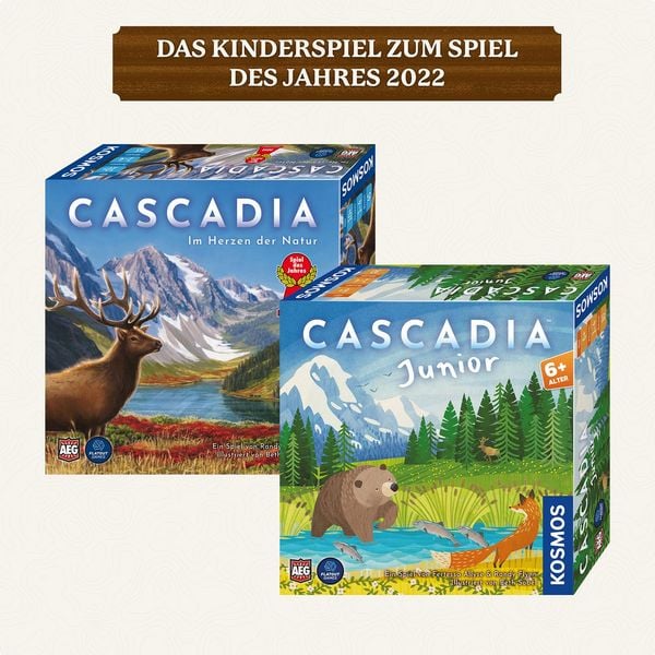 familienbrettspiel tiere platzieren cascadia junior