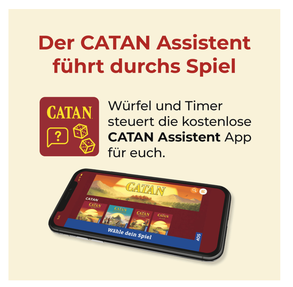 Schnelles CATAN Spiel mit Assistent und wechselnden Spielphasen