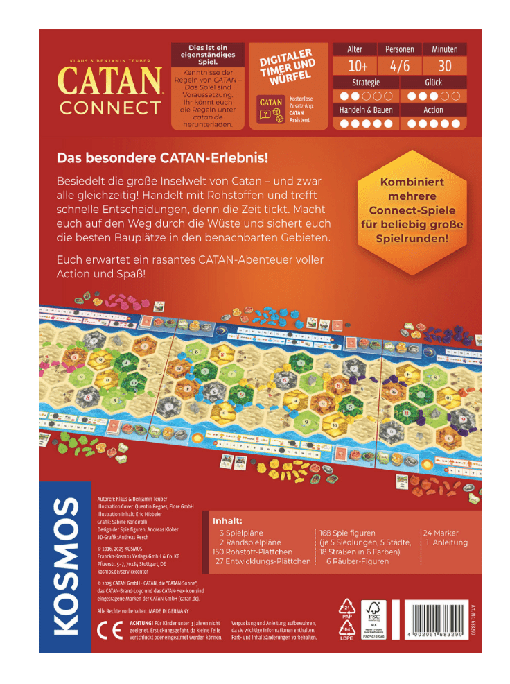 CATAN CONNECT – Kosmos Brettspiel für Turniere und Spielrunden