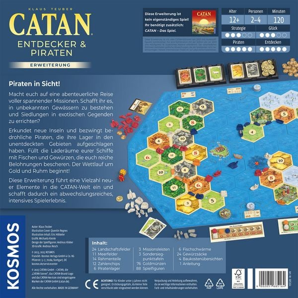 CATAN Entdecker & Piraten – strategisches Brettspiel