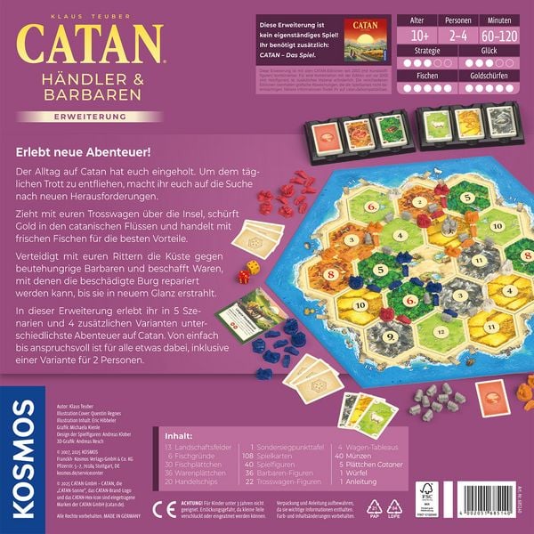 CATAN Händler & Barbaren Spielaufbau
