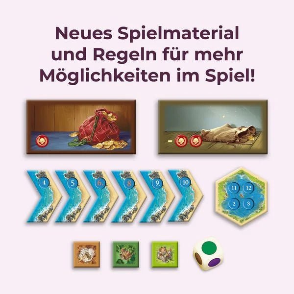 Spielmaterial CATAN Händler & Barbaren – Übersicht
