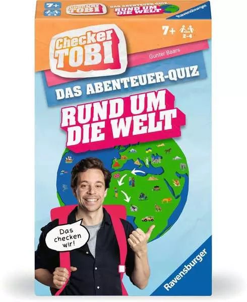 Checker Tobi, Rund um die Welt - Spiel ab 7 Jahren - Ravensburger