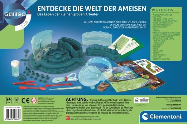 Clementoni - Galileo LAB - Entdecke die Welt der Ameisen - Galileo