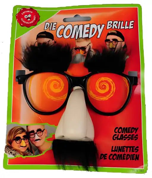 Scherzartikel Comedy Brille mit Nase, Bart und Augenbrauen

