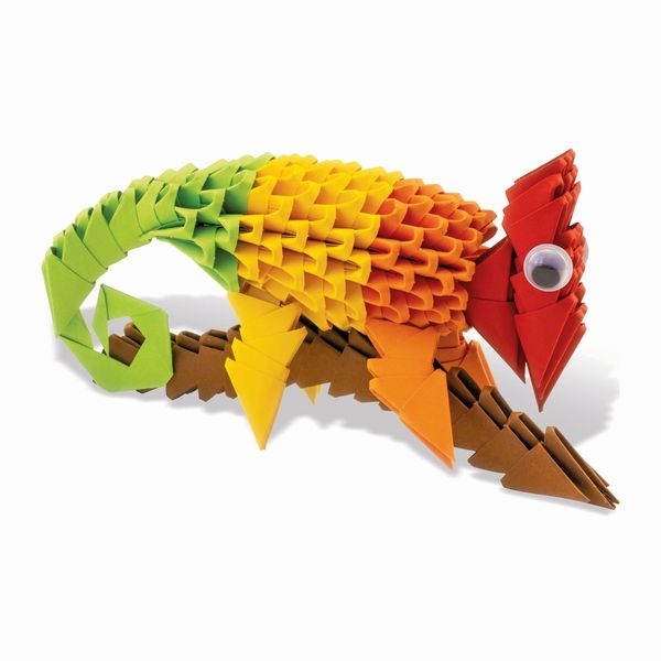 Creagami - Origami 3D Chamäleon, 265 Teile - Carletto / Creagami