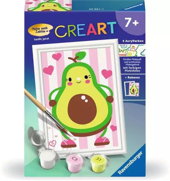 Ravensburger CreArt Avocado Malen nach Zahlen ab 7 Jahren
