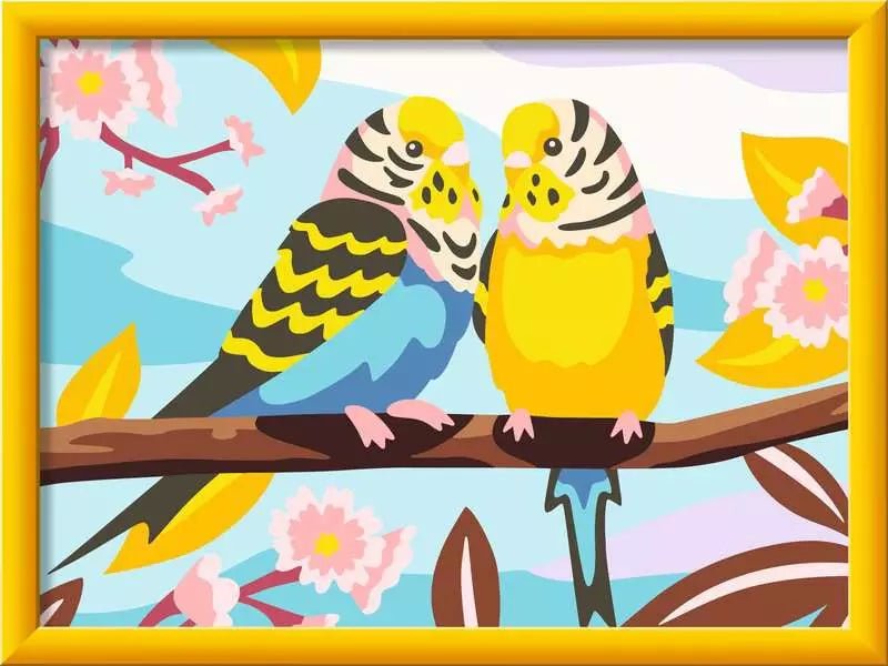 Kinder Malset Bunte Wellensittiche CreArt ab 9 Jahre Ravensburger
