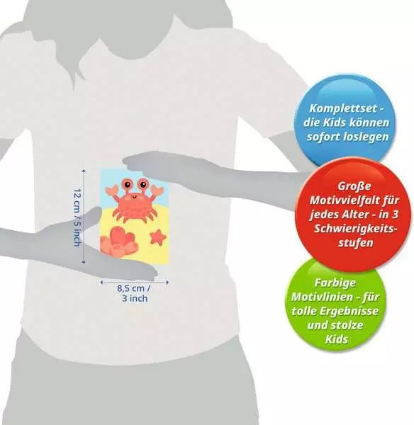 CreArt Fröhliche Krabbe - Malen nach Zahlen - Ravensburger