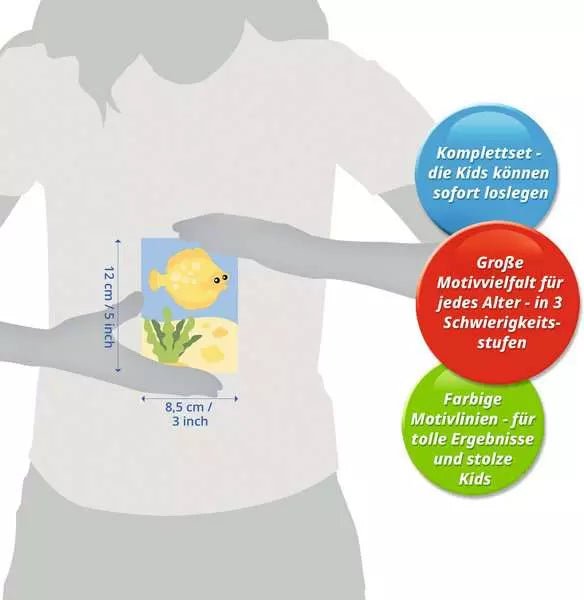 CreArt Fröhlicher Fisch - Malen nach Zahlen - Ravensburger