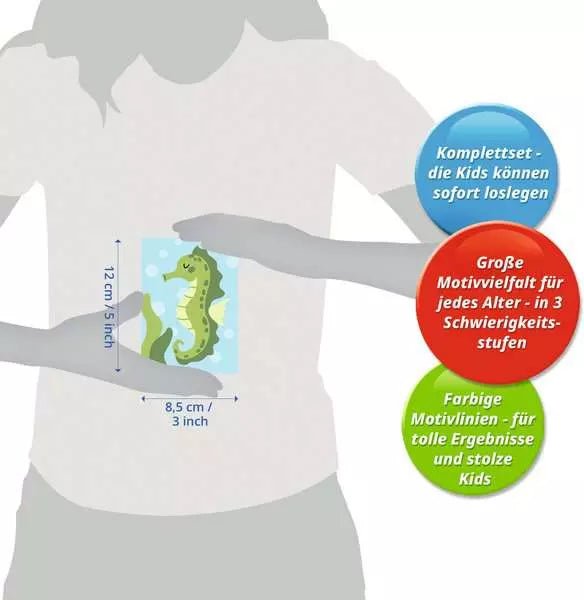CreArt Fröhliches Seepferdchen - Malen nach Zahlen - Ravensburger