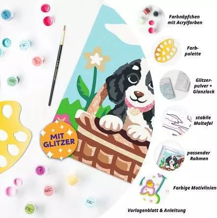 Ravensburger Malset Hunde im Korb Acrylfarben ab 9 Jahre
