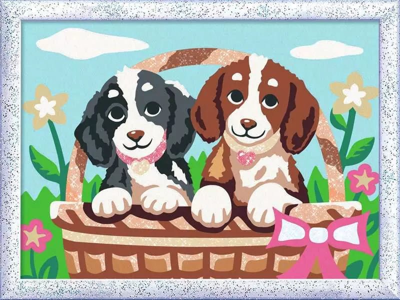 CreArt Malset Hunde im Körbchen Kinder 9 Jahre Ravensburger
