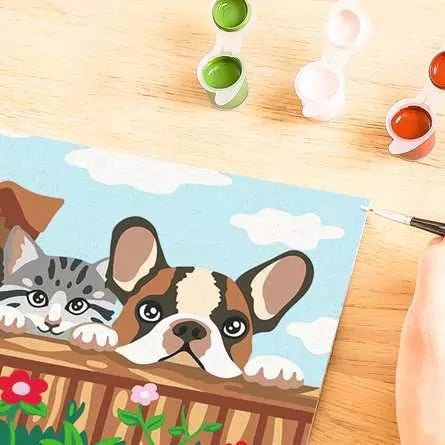 CreArt Hunde und Katze - Malen nach Zahlen - Ravensburger