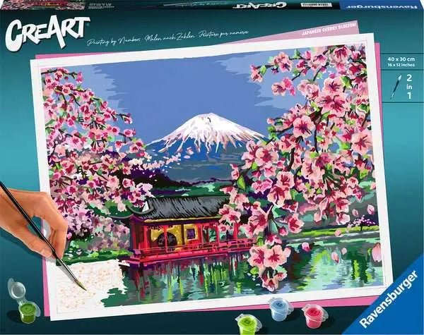 CreArt - Japanische Kirschblüte - Malen nach Zahlen - Ravensburger