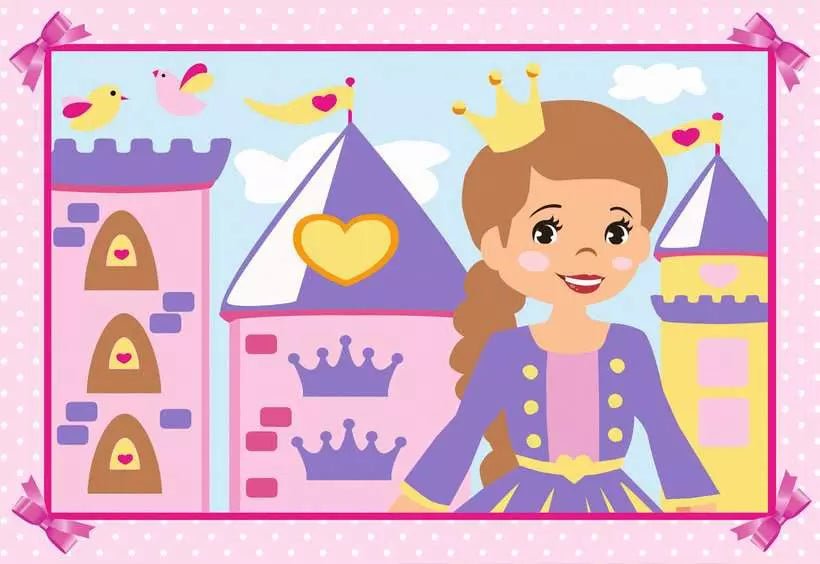 Ravensburger Malen nach Zahlen Prinzessin inkl Pinsel und Farben
