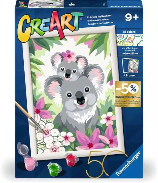 CreArt Koala Cuties - Malen nach Zahlen - Ravensburger