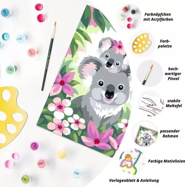 CreArt Koala Cuties - Malen nach Zahlen - Ravensburger