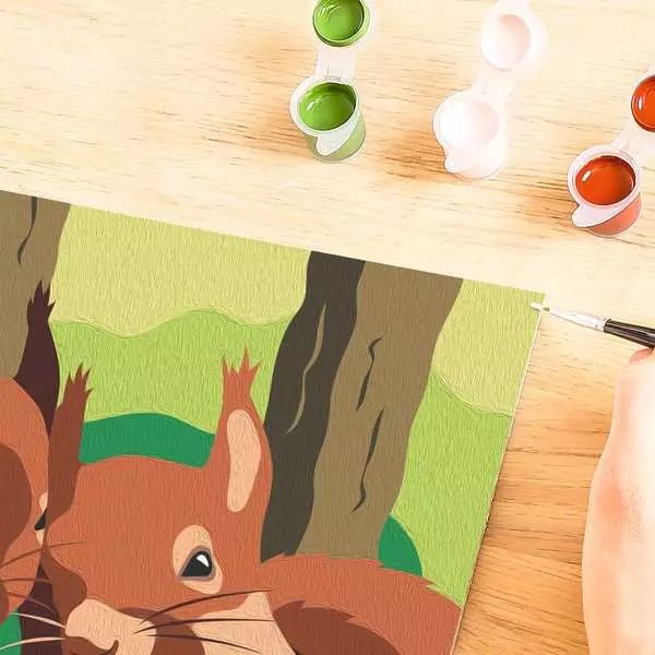 Malen nach Zahlen Eichhörnchen Motiv ab 7 Ravensburger
