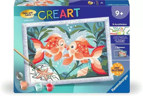 CreArt Malen nach Zahlen - Verliebte Fische - Ravensburger