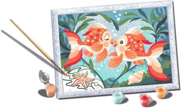 CreArt Malen nach Zahlen - Verliebte Fische - Ravensburger