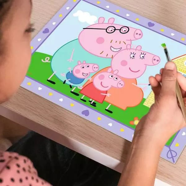 Geschenkidee Malen nach Zahlen Kinder 5 Jahre Peppa Pig
