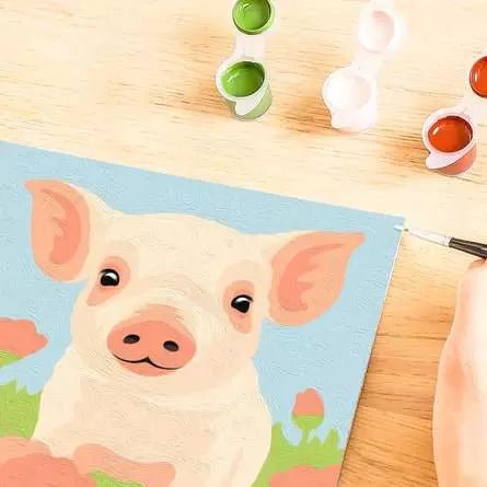 CreArt Süßes Ferkel - Malen nach Zahlen - Ravensburger