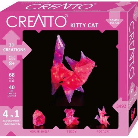 Creatto - Leuchtende 3D - Katze - Kosmos