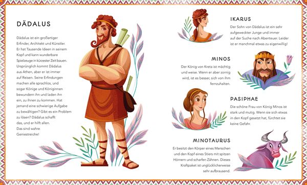 Mythologie Kinderbuch Dädalus Ikarus Flügel Legende