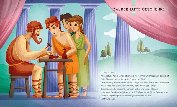 Griechenland Sage für Kinder – Ikarus fliegt zu nah zur Sonne