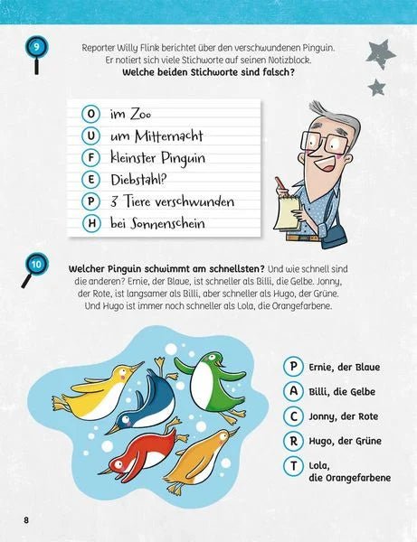 Entdecke im Detektiv Rätselbuch Labyrinthe Geheimschriften ab 7
