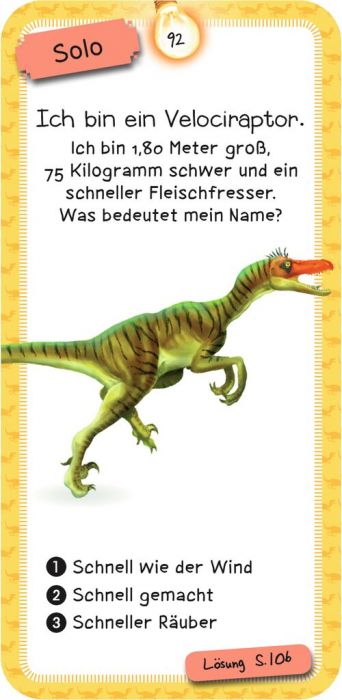 moses Dinosaurier-Quiz mit Antwortbuch für Kinder ab 8