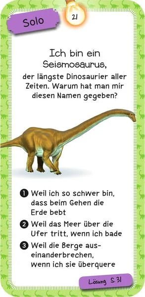 Das Dinosaurier - Quiz - Moses