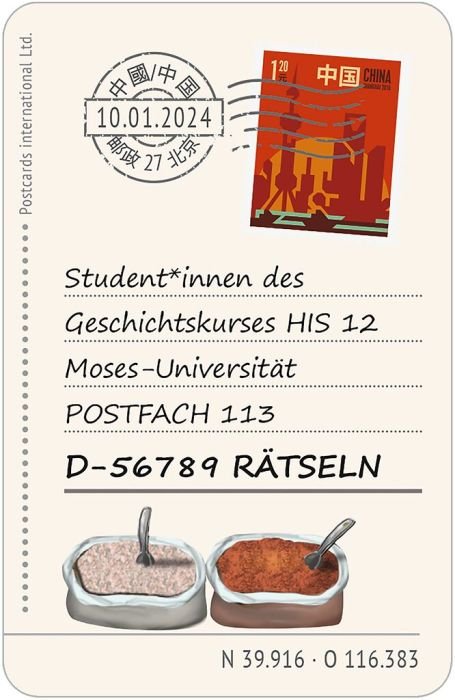 Escape-Spiel Kontinente für Kinder ab 12 Jahren, mit Postkartenrätseln vom Moses Verlag