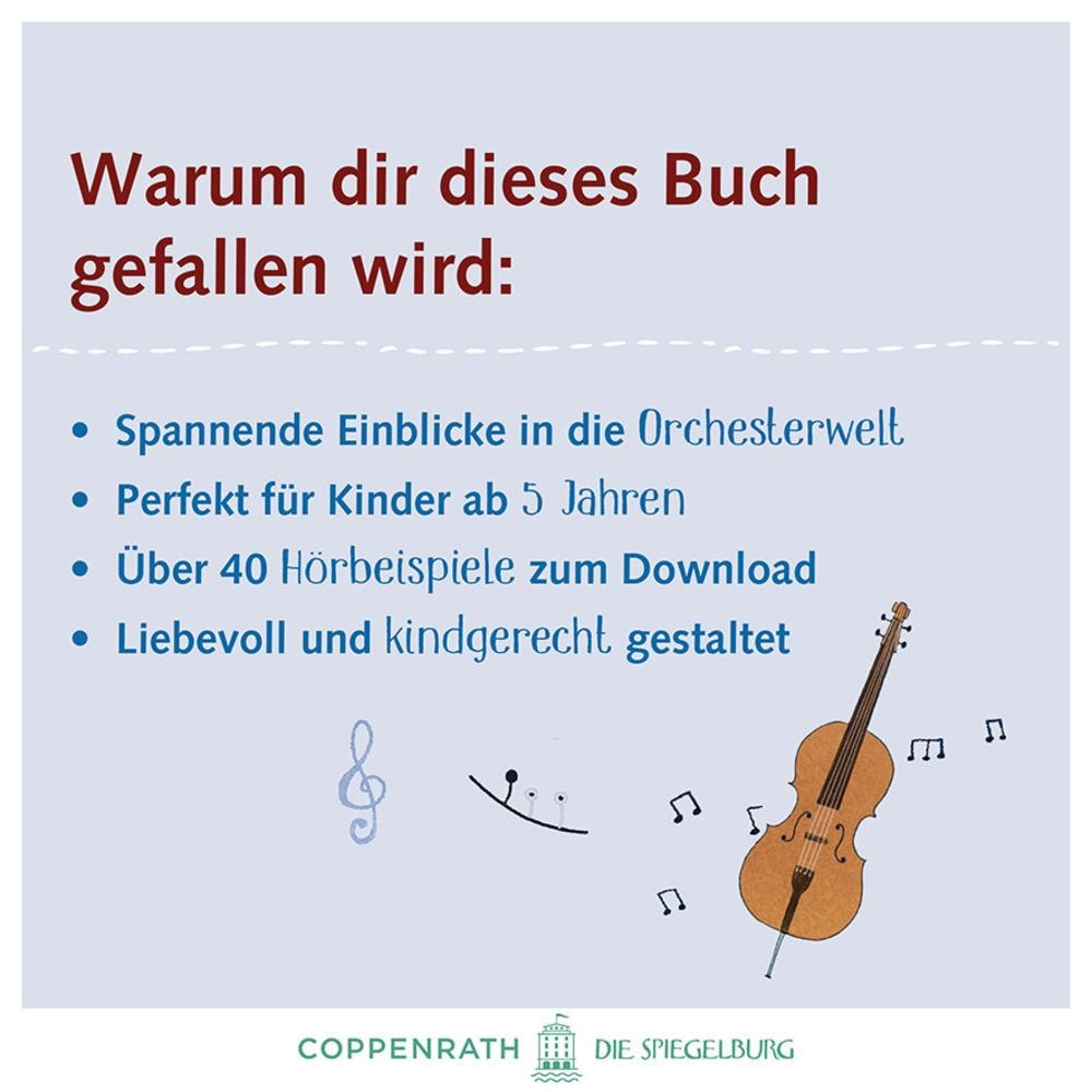 Sachbilderbuch Instrumente & Orchester mit Hörcode für Kinder