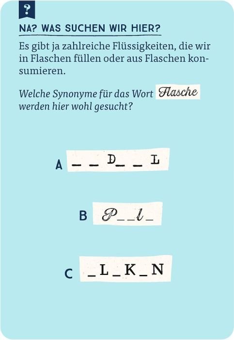 Wortschatz Training Synonyme Quiz für Erwachsene und Jugendliche
