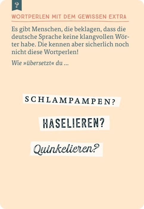 Das große Quiz der vergessenen Wörter – Kartenset für Sprachliebhaber