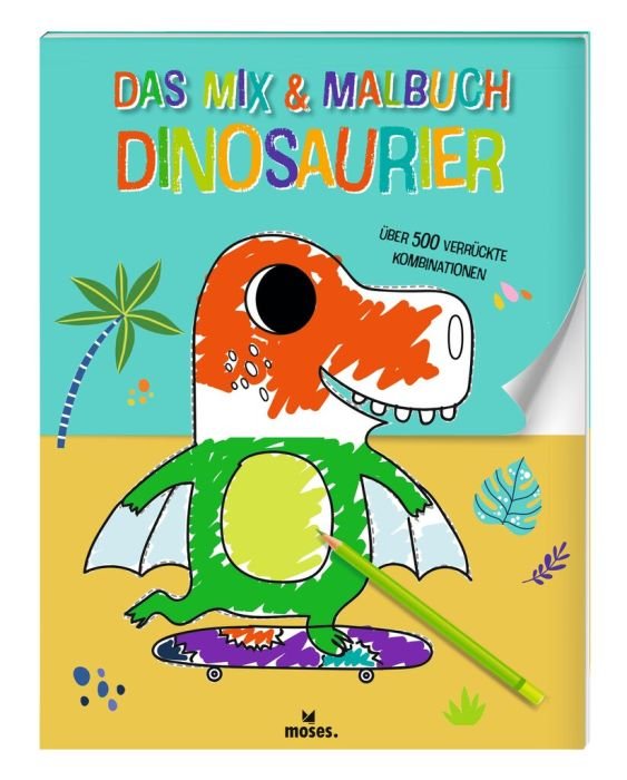 Das Mix & Malbuch Dinosaurier - Moses