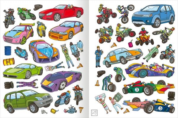 Das superdicke Stickerheft – Fahrzeuge - Ars Edition