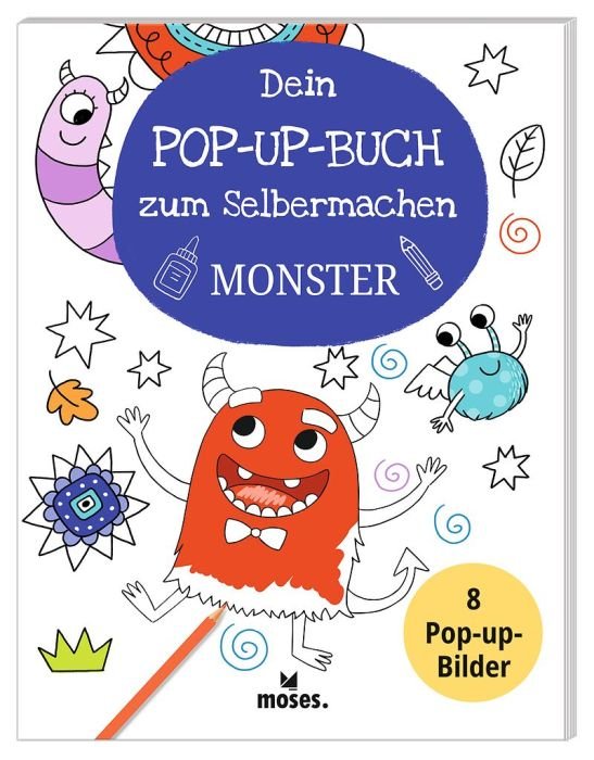 Pop‑Up‑Buch Monster Bastelbuch Kinder ab 6 Jahren
